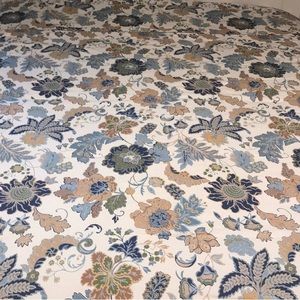 Blue and Taupe Full Size Floral Comforter - High Quality and Super Comfy